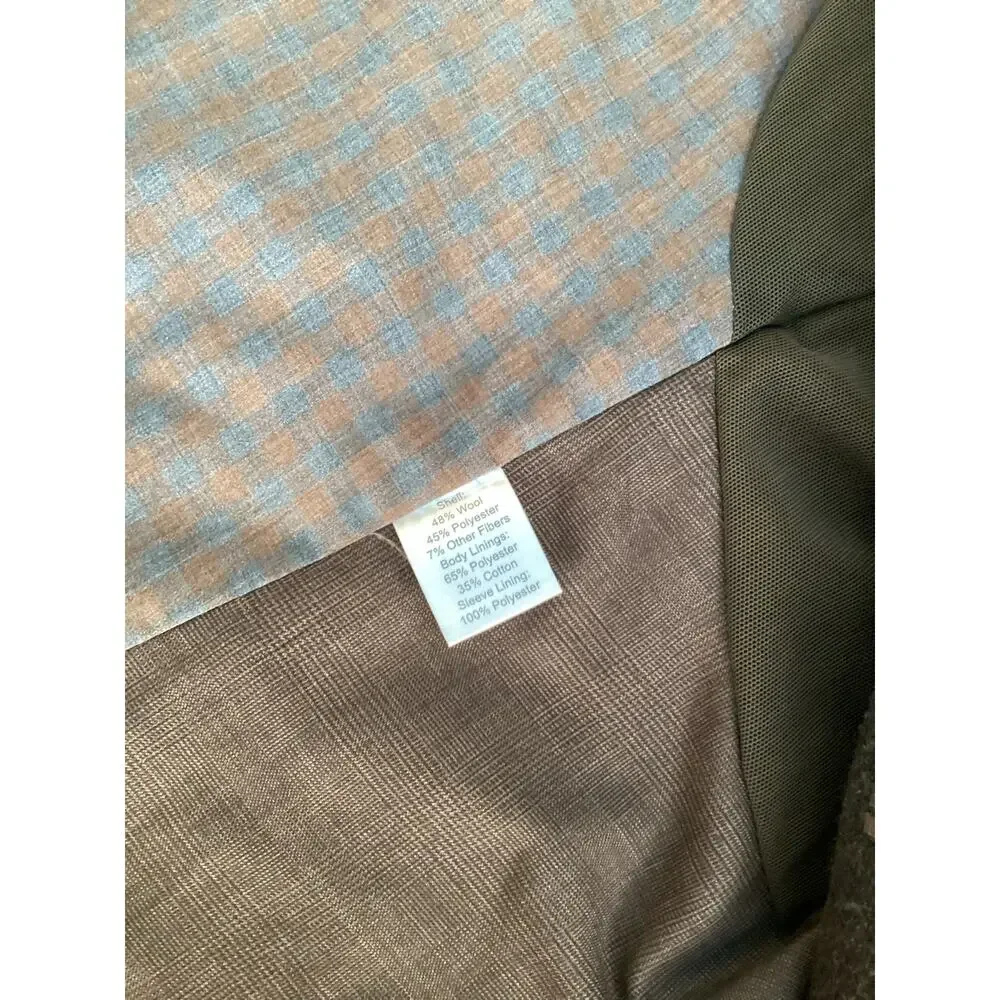 NWT Joseph Abboud Men's Classic Fit Elbow Patch Blazer Sport Coat Brown‎ Size 2X